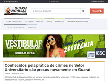Tablet Screenshot of guarainoticias.com.br
